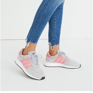 Adidas I-5923 grey and pink sneakers size 6.5